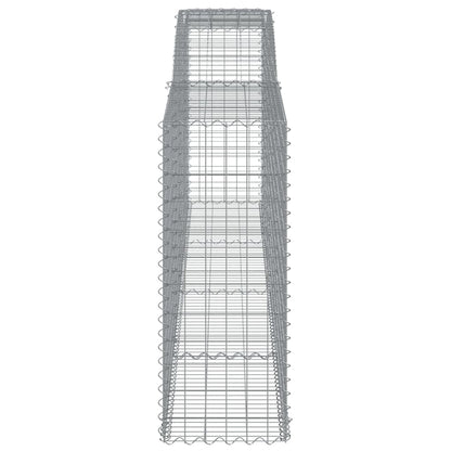 Arched Gabion Baskets 10 pcs 400x50x120/140 cm Galvanised Iron