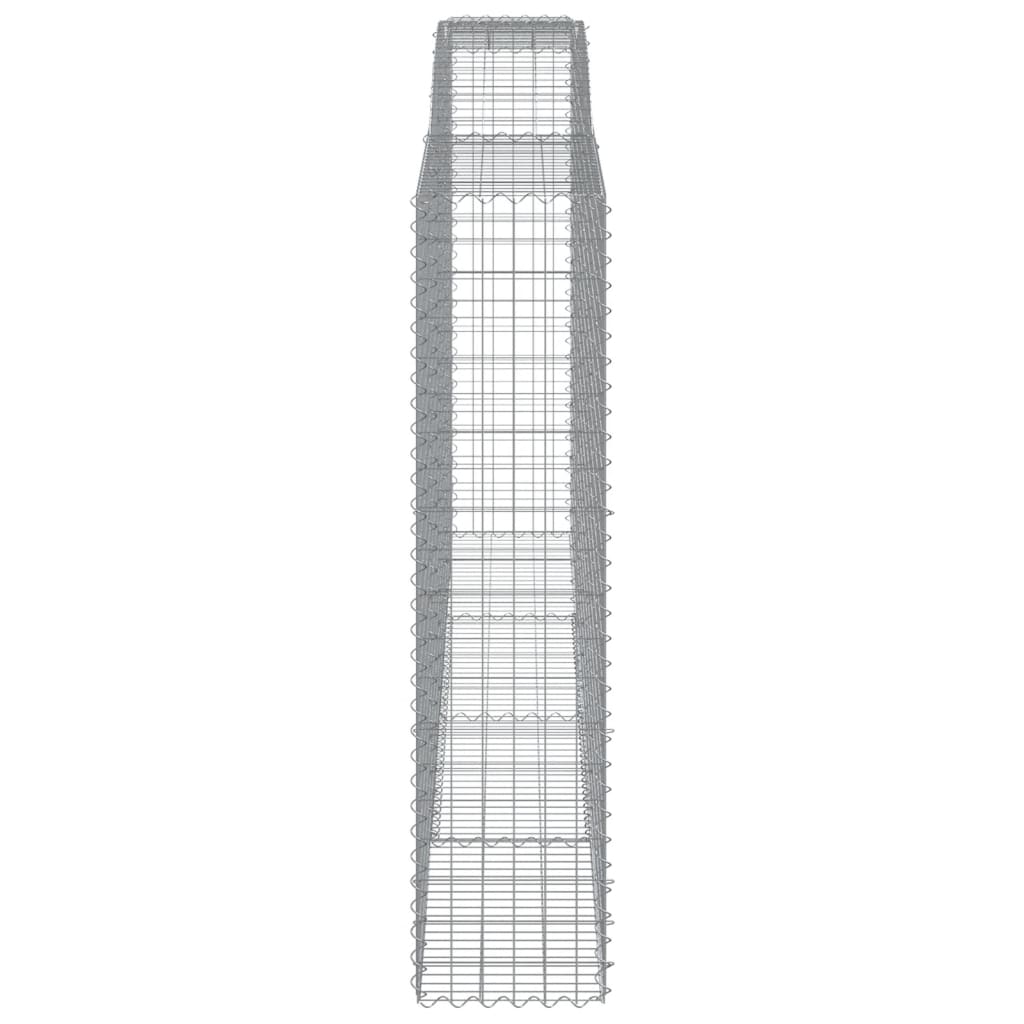 Arched Gabion Baskets 4 pcs 400x50x200/220 cm Galvanised Iron