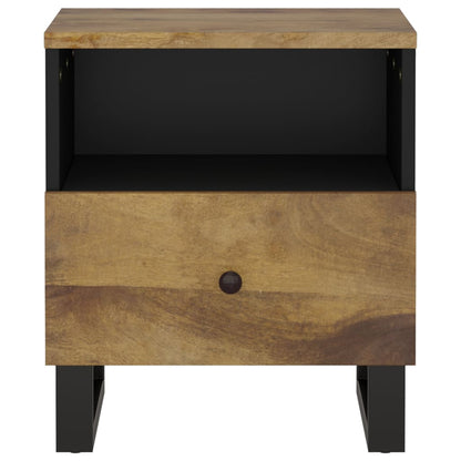Bedside Cabinet Solid Wood Mango&Engineered Wood