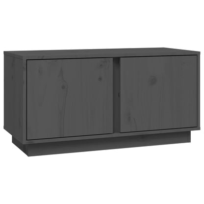 TV Cabinet Grey 80x35x40.5 cm Solid Wood Pine