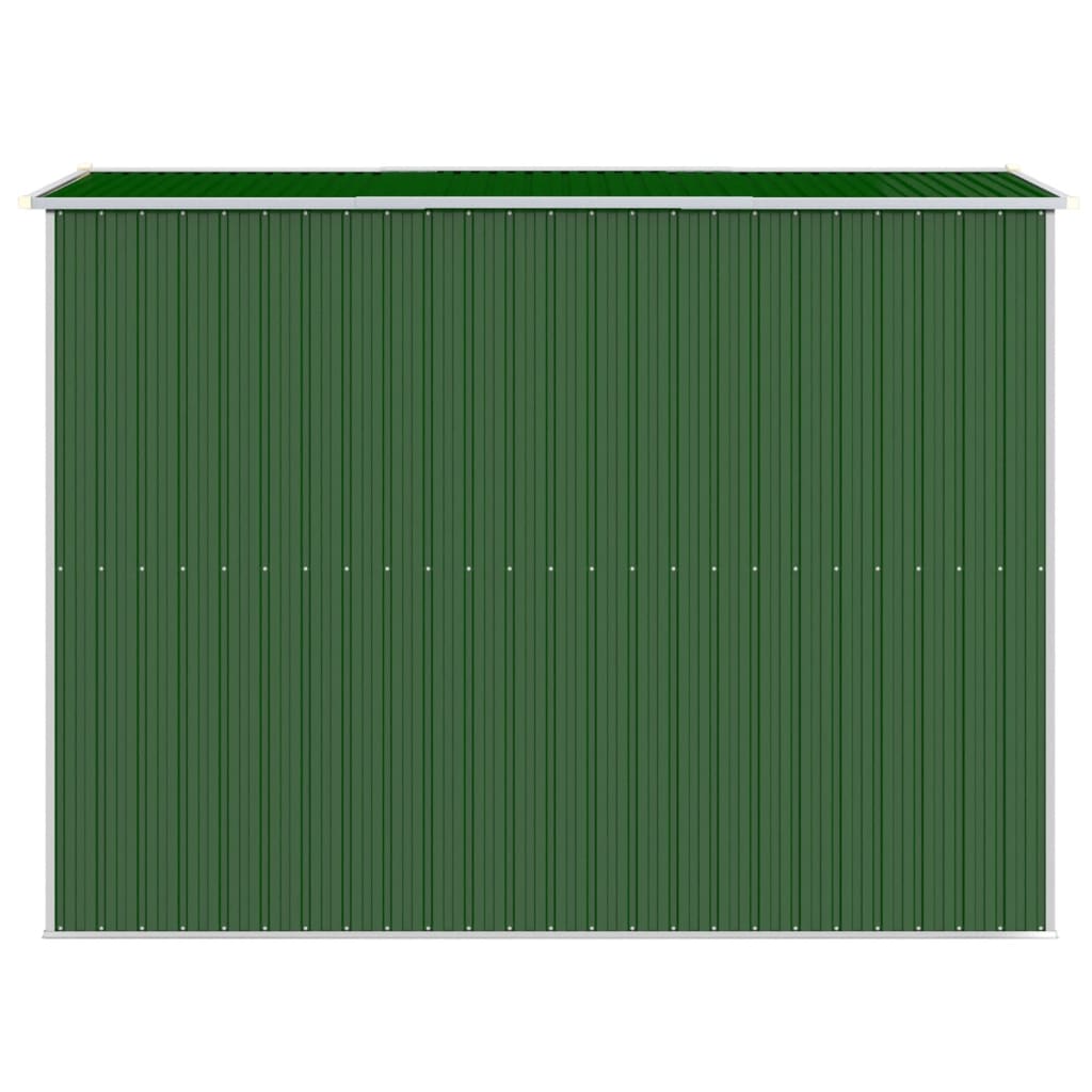 Garden Shed Green 192x274x223 cm Galvanised Steel