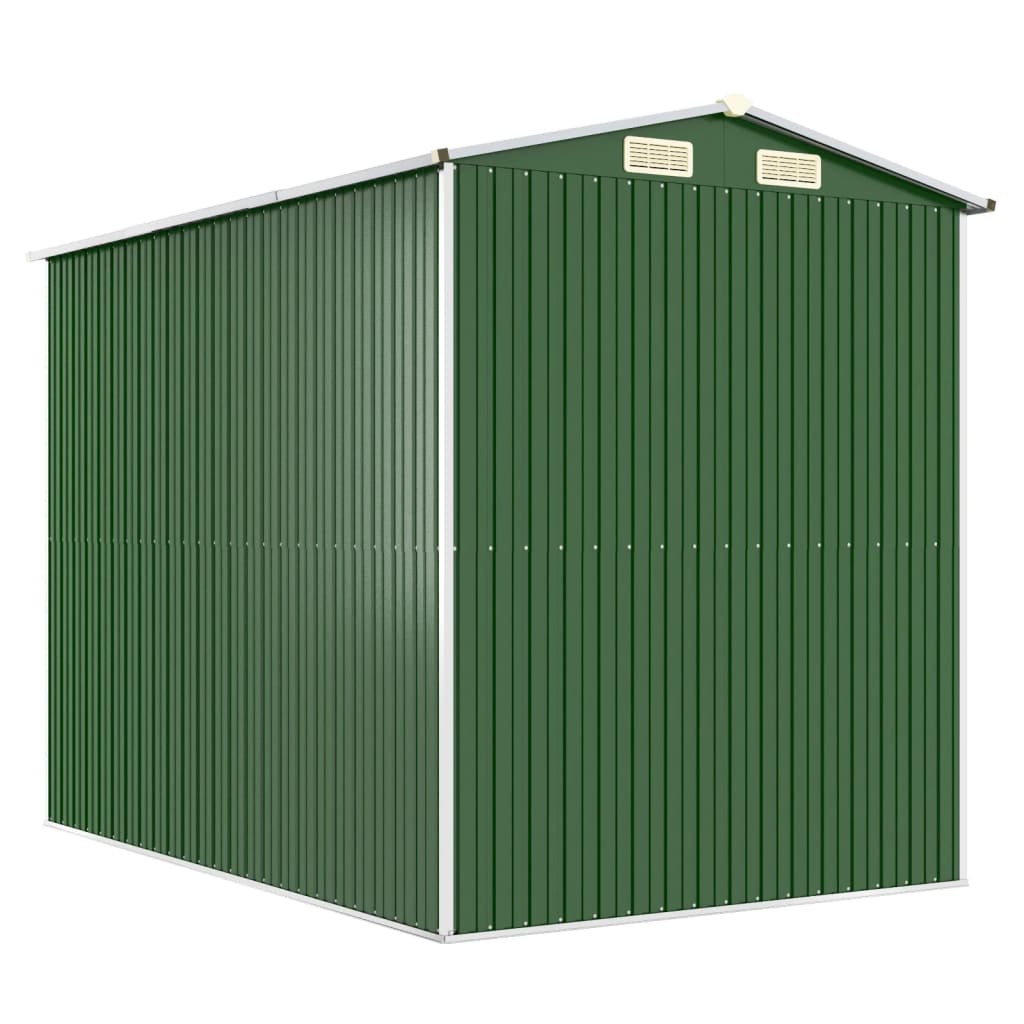 Garden Shed Green 192x274x223 cm Galvanised Steel