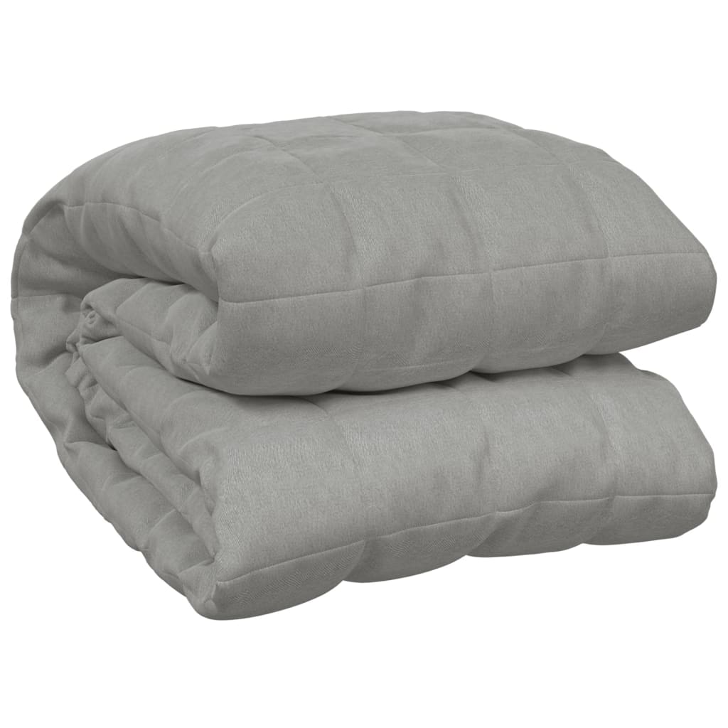 Weighted Blanket Grey 220x235 cm King 15 kg Fabric