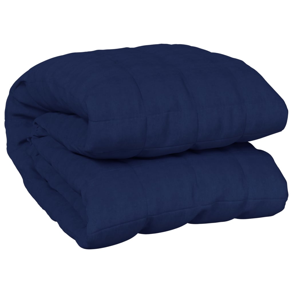 Weighted Blanket Blue 138x200 cm Single 6 kg Fabric