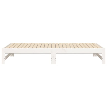 Pull-out Day Bed without Mattress White 2x(90x190) cm