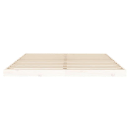 Bed Frame White 160x200 cm Solid Wood Pine