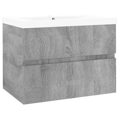 Sink Cabinet with Built-in Basin Grey Sonoma Engineered Wood