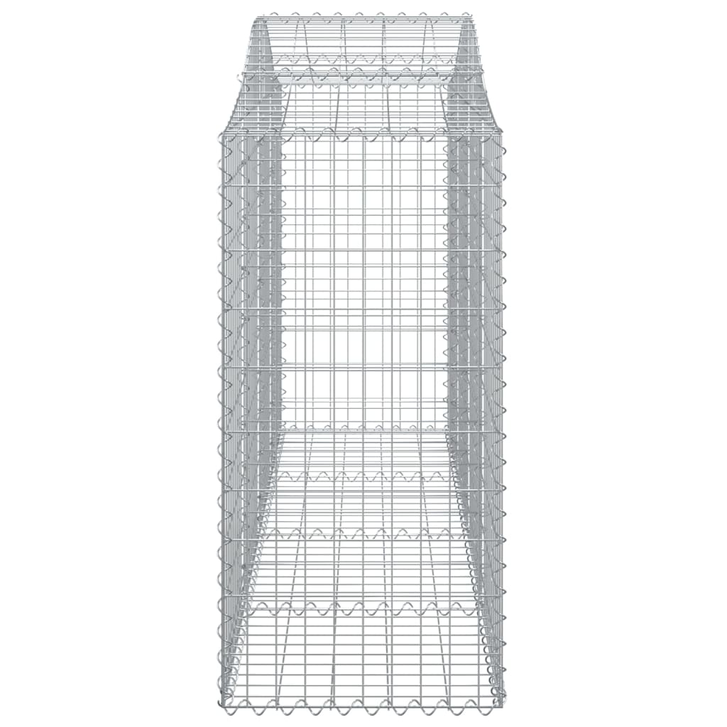 Arched Gabion Basket 200x50x120/140 cm Galvanised Iron