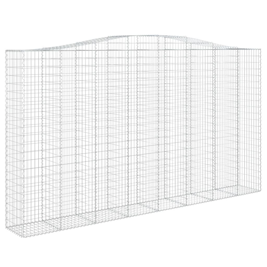 Arched Gabion Basket 400x50x220/240 cm Galvanised Iron