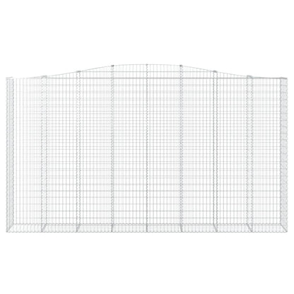 Arched Gabion Basket 400x50x220/240 cm Galvanised Iron