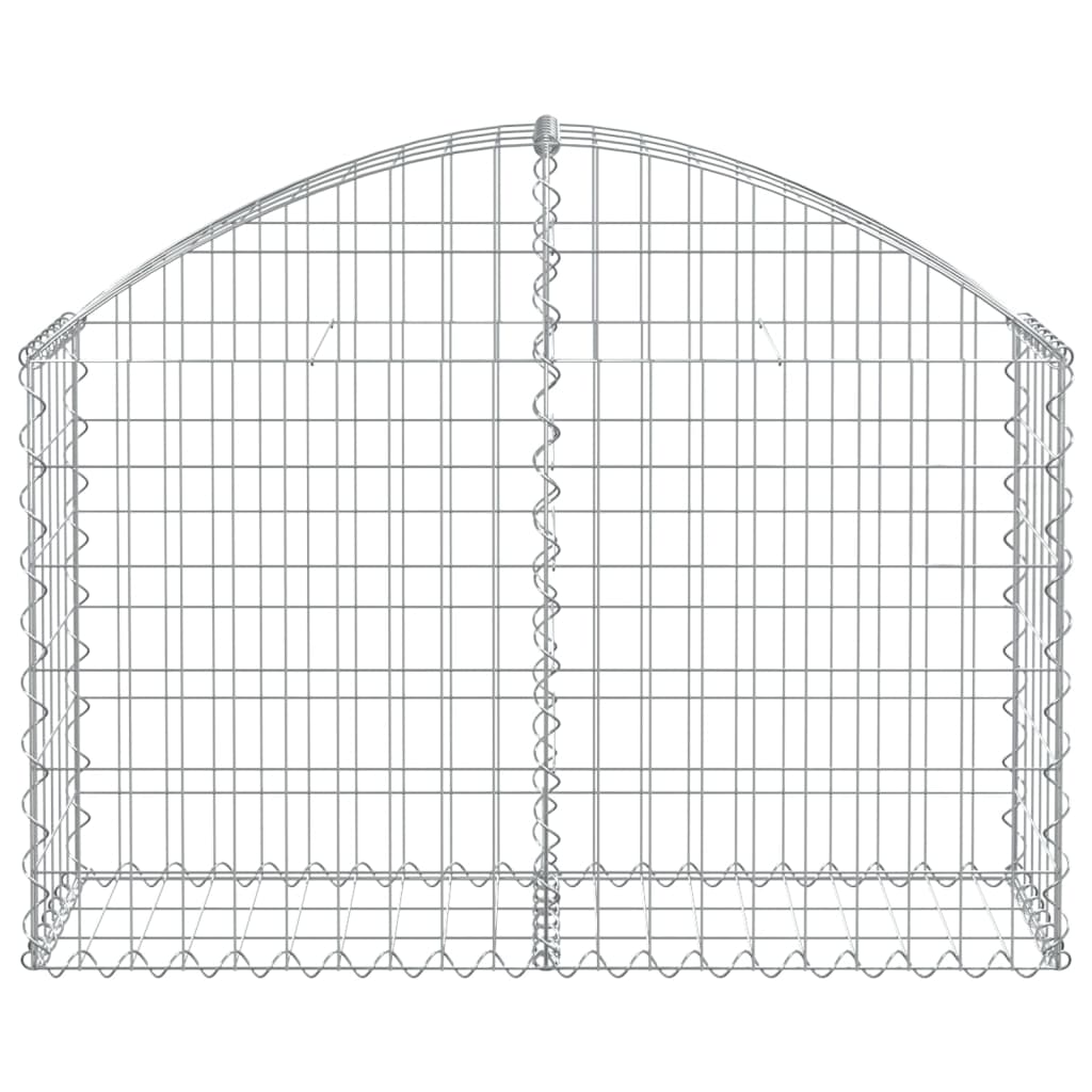 Arched Gabion Basket 100x30x60/80 cm Galvanised Iron