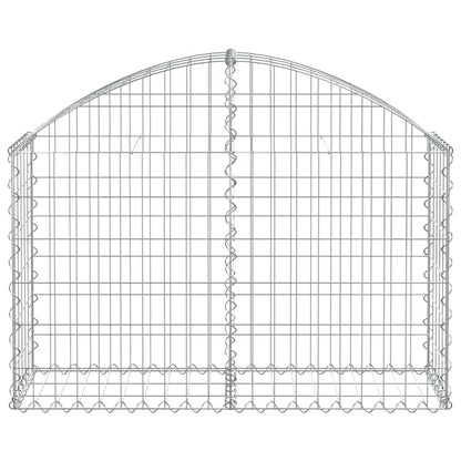 Arched Gabion Basket 100x30x60/80 cm Galvanised Iron