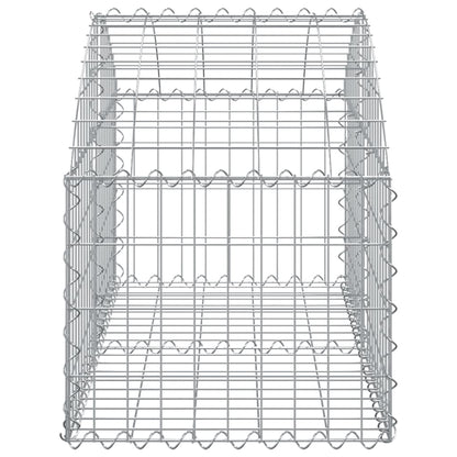 Arched Gabion Basket 100x50x40/60 cm Galvanised Iron