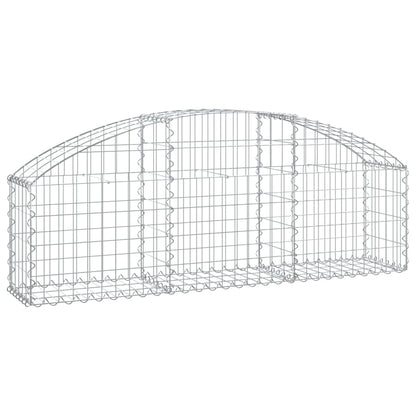 Arched Gabion Basket 150x30x40/60 cm Galvanised Iron