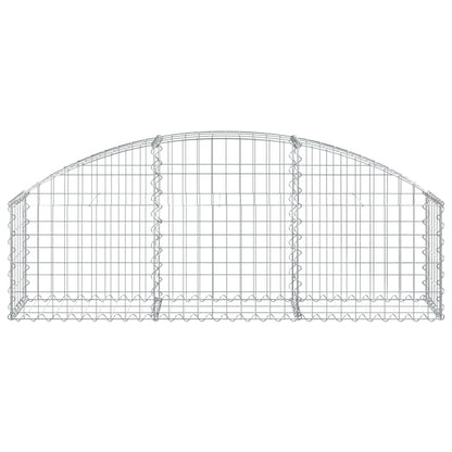 Arched Gabion Basket 150x30x40/60 cm Galvanised Iron