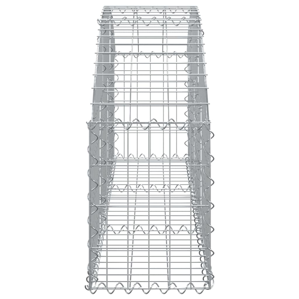 Arched Gabion Basket 150x30x40/60 cm Galvanised Iron