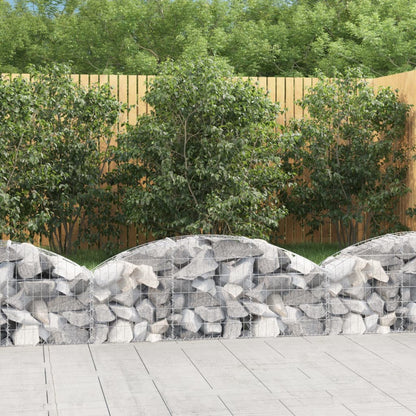 Arched Gabion Basket 150x30x40/60 cm Galvanised Iron