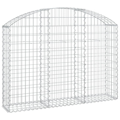 Arched Gabion Basket 150x30x100/120 cm Galvanised Iron