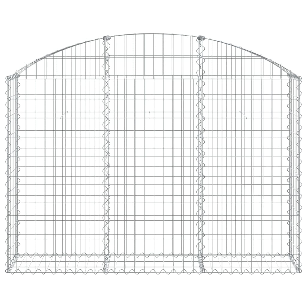 Arched Gabion Basket 150x30x100/120 cm Galvanised Iron