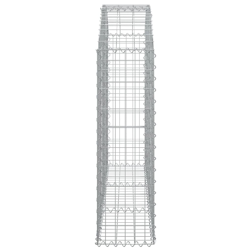 Arched Gabion Basket 150x30x100/120 cm Galvanised Iron