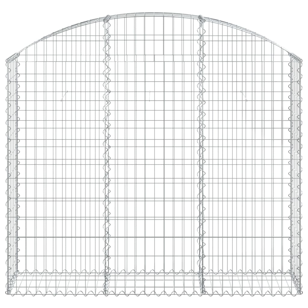 Arched Gabion Basket 150x30x120/140 cm Galvanised Iron