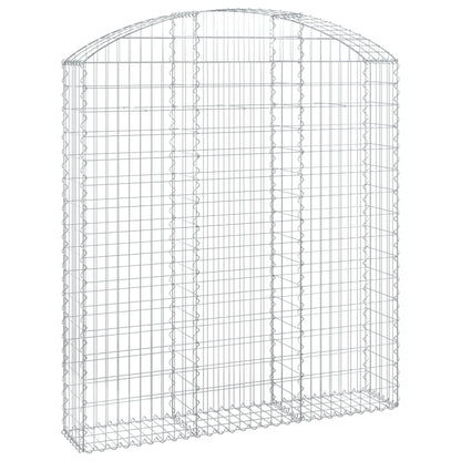 Arched Gabion Basket 150x30x160/180 cm Galvanised Iron