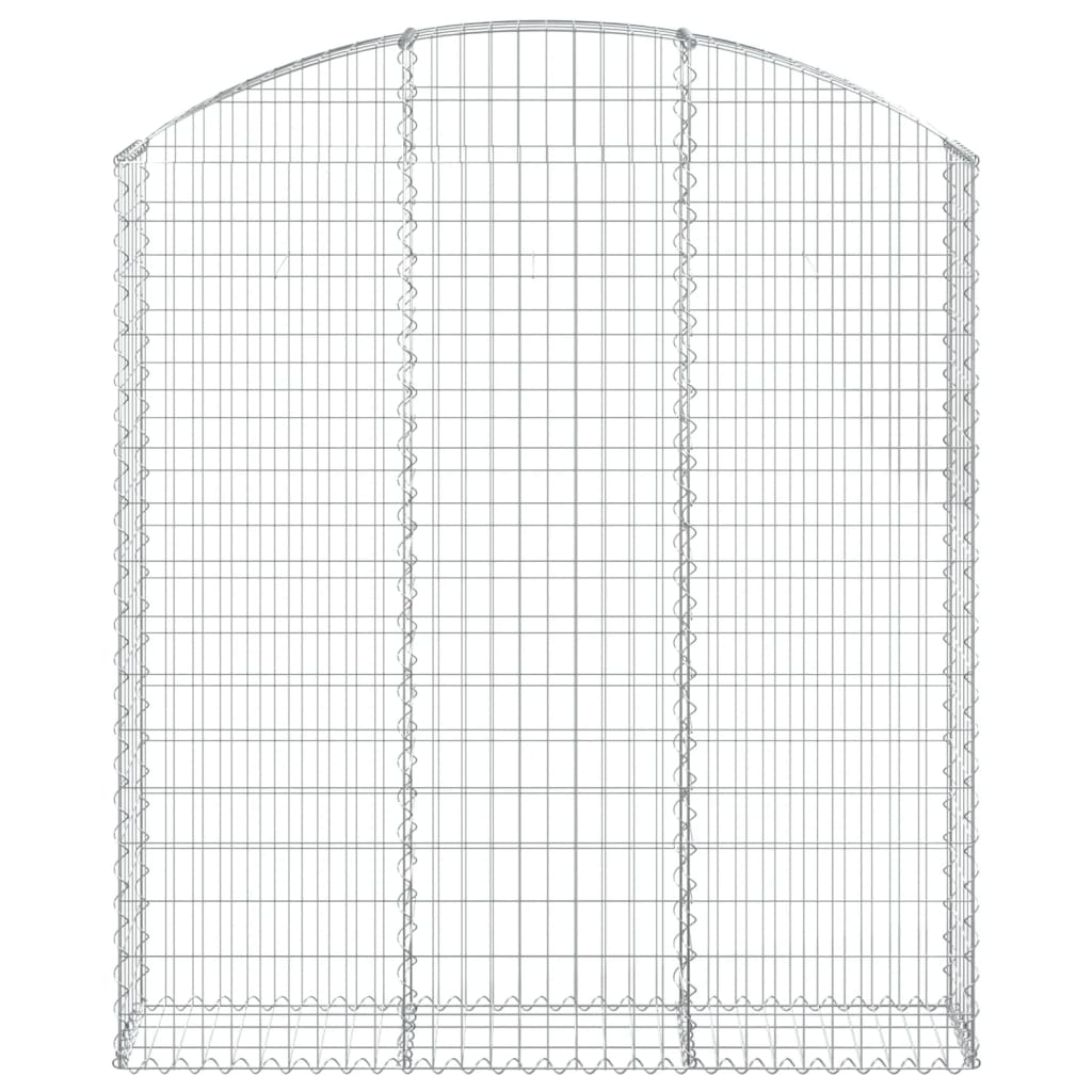 Arched Gabion Basket 150x30x160/180 cm Galvanised Iron