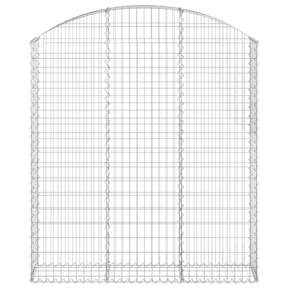 Arched Gabion Basket 150x30x160/180 cm Galvanised Iron