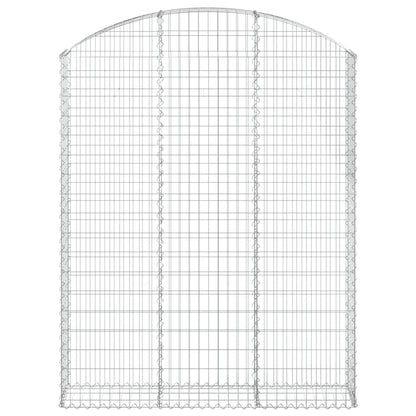 Arched Gabion Basket 150x30x180/200 cm Galvanised Iron