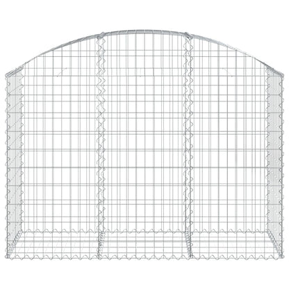 Arched Gabion Basket 150x50x100/120 cm Galvanised Iron