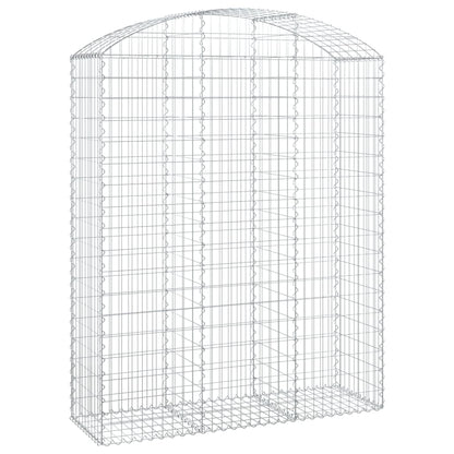 Arched Gabion Basket 150x50x180/200 cm Galvanised Iron