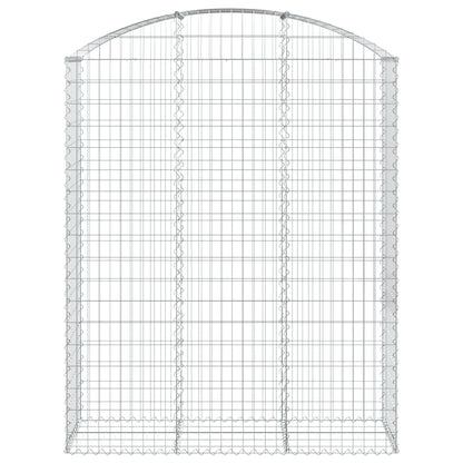 Arched Gabion Basket 150x50x180/200 cm Galvanised Iron