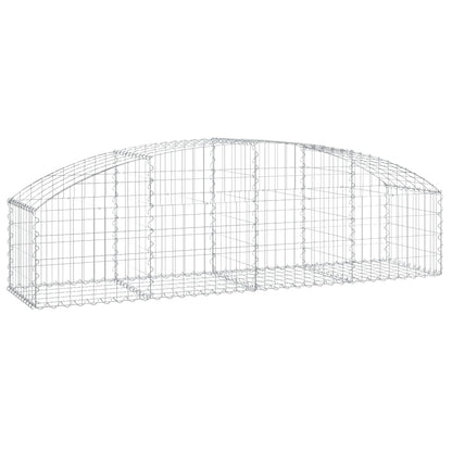 Arched Gabion Basket 200x50x40/60 cm Galvanised Iron