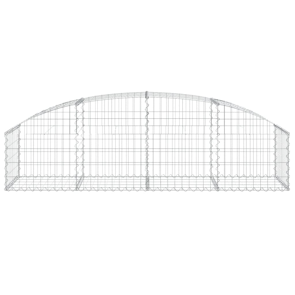 Arched Gabion Basket 200x50x40/60 cm Galvanised Iron