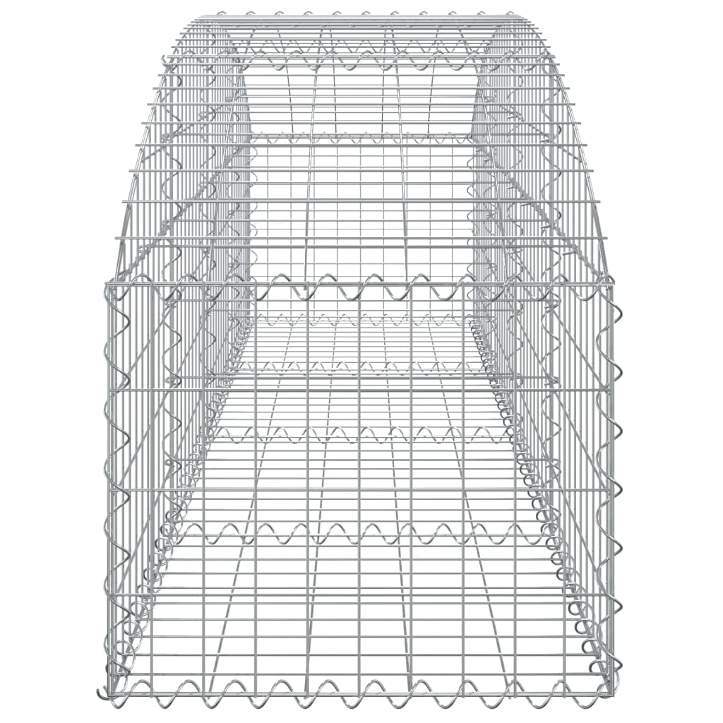 Arched Gabion Basket 200x50x40/60 cm Galvanised Iron