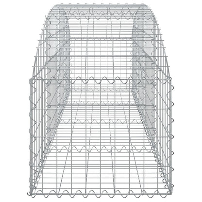 Arched Gabion Basket 200x50x40/60 cm Galvanised Iron