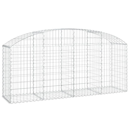 Arched Gabion Basket 200x50x80/100 cm Galvanised Iron