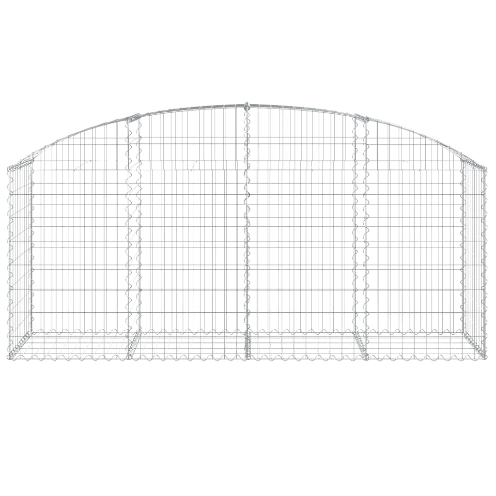 Arched Gabion Basket 200x50x80/100 cm Galvanised Iron