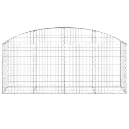 Arched Gabion Basket 200x50x80/100 cm Galvanised Iron