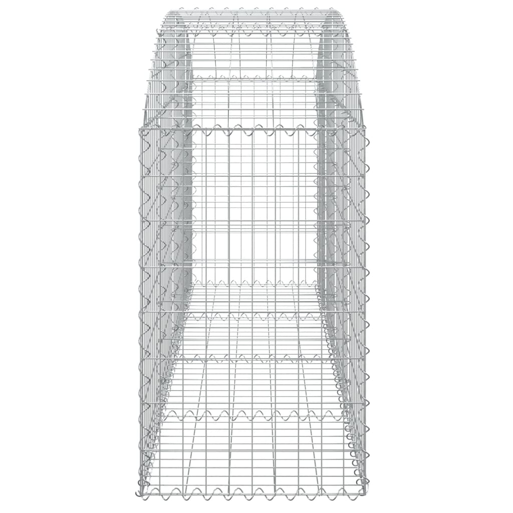 Arched Gabion Basket 200x50x80/100 cm Galvanised Iron