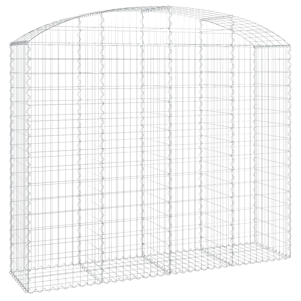 Arched Gabion Basket 200x50x160/180 cm Galvanised Iron