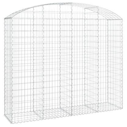 Arched Gabion Basket 200x50x160/180 cm Galvanised Iron