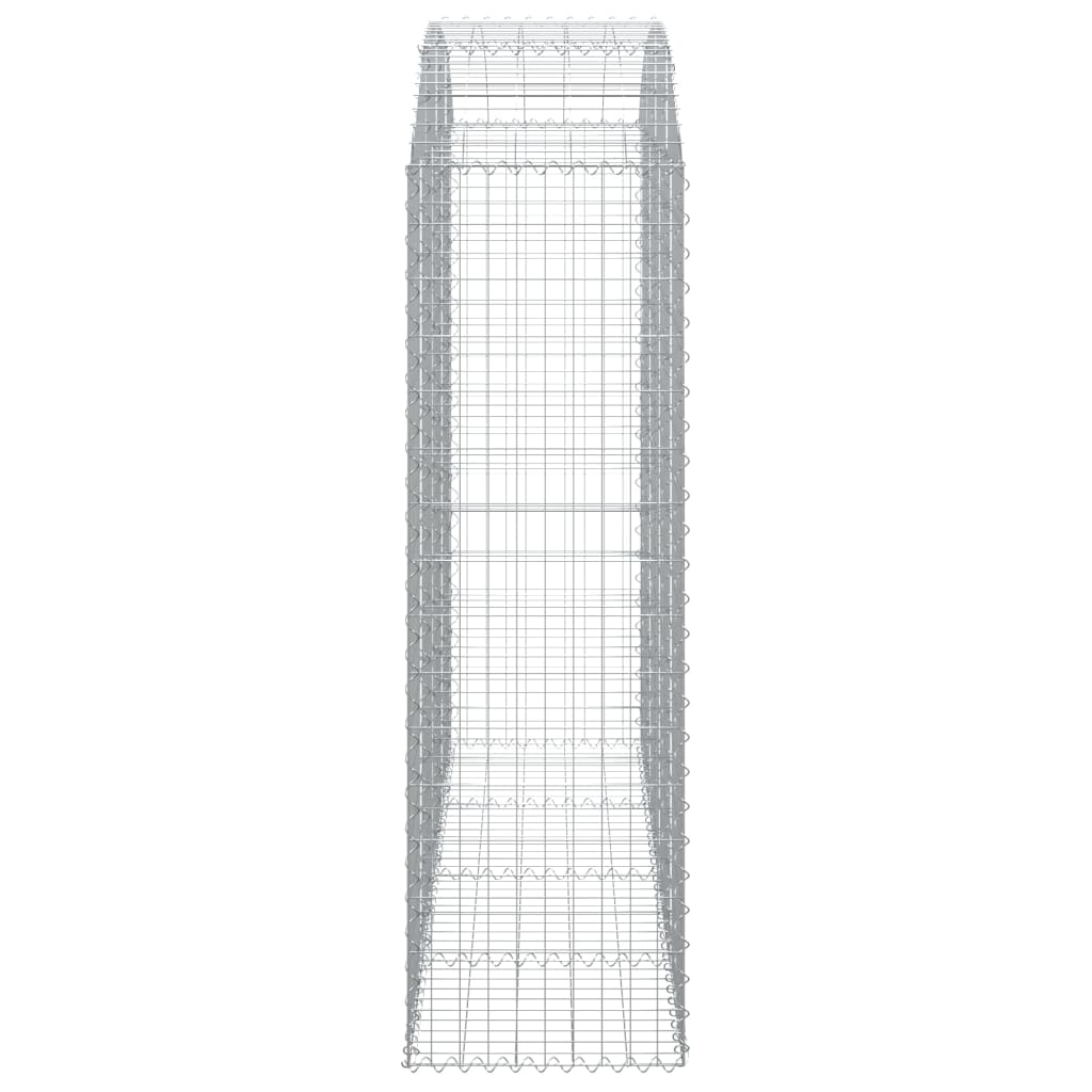 Arched Gabion Basket 200x50x160/180 cm Galvanised Iron