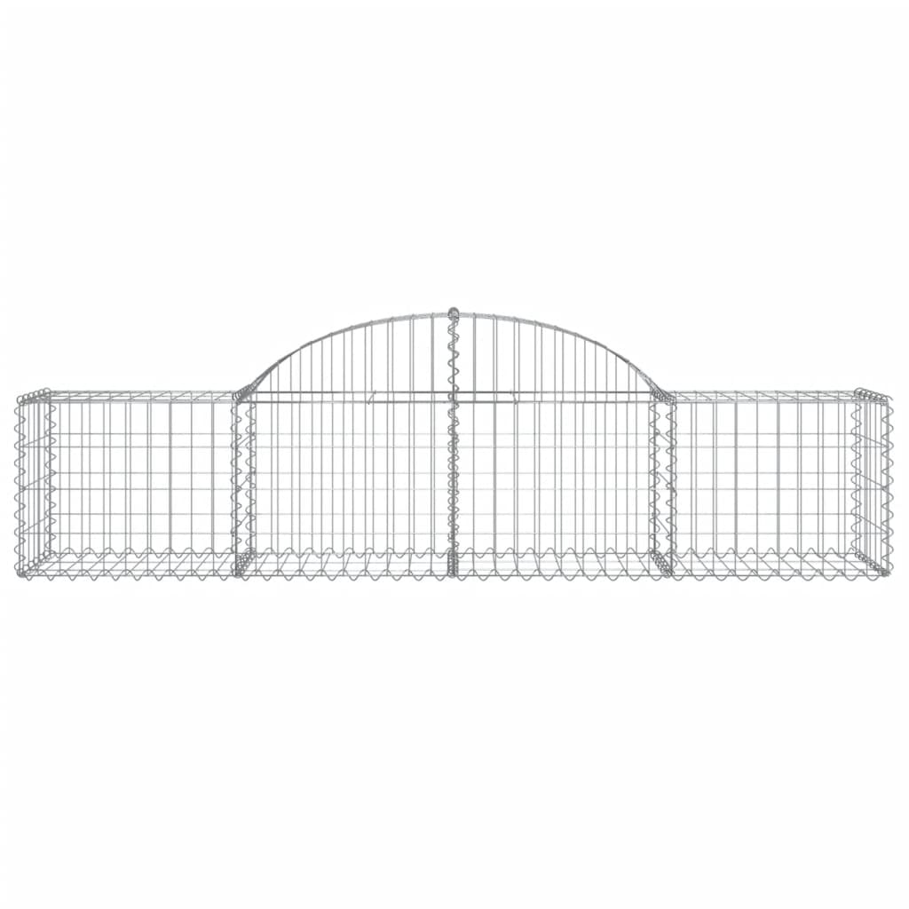 Arched Gabion Basket 200x50x40/60 cm Galvanised Iron