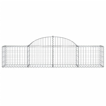 Arched Gabion Basket 200x50x40/60 cm Galvanised Iron