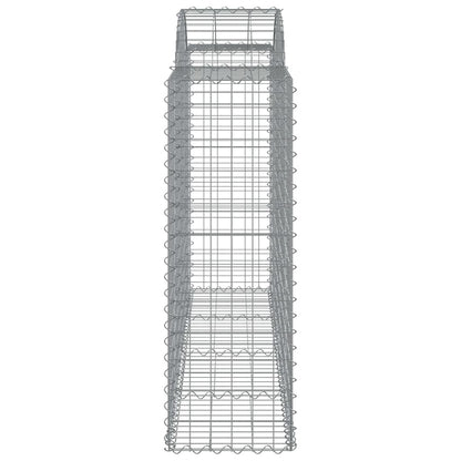 Arched Gabion Basket 200x50x120/140 cm Galvanised Iron
