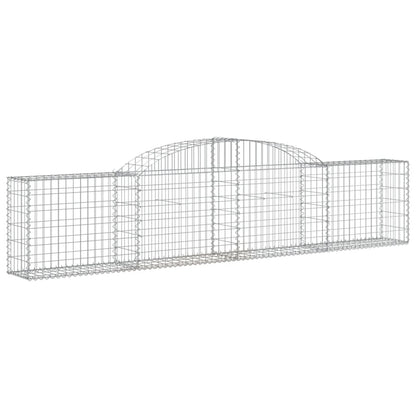 Arched Gabion Basket 300x30x60/80 cm Galvanised Iron