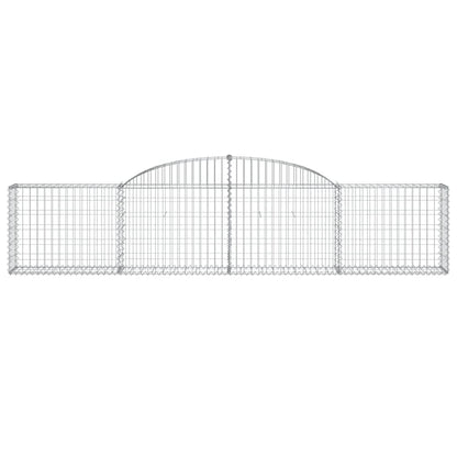 Arched Gabion Basket 300x30x60/80 cm Galvanised Iron