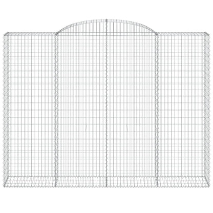 Arched Gabion Basket 300x50x220/240 cm Galvanised Iron