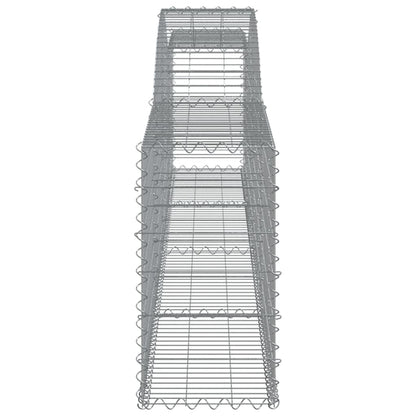 Arched Gabion Basket 400x30x60/80 cm Galvanised Iron